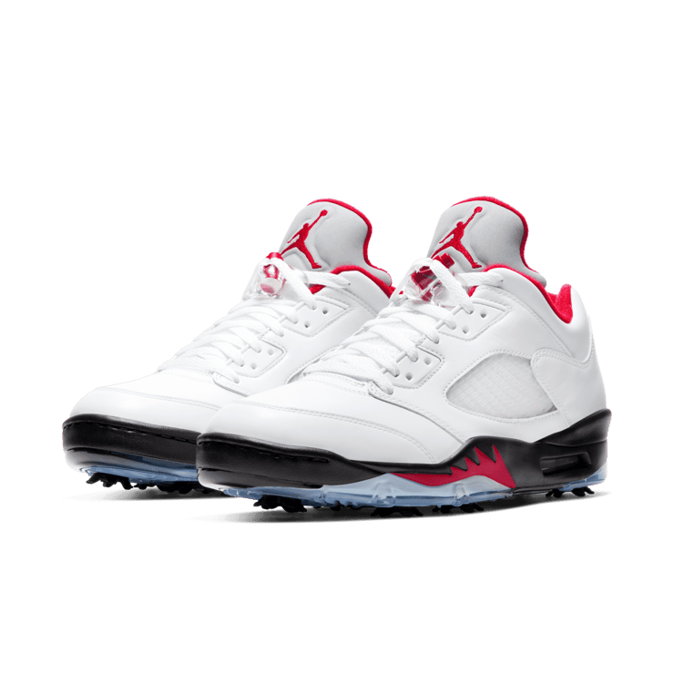 Jordan 5 Retro Low Golf Fire Red Angle 2