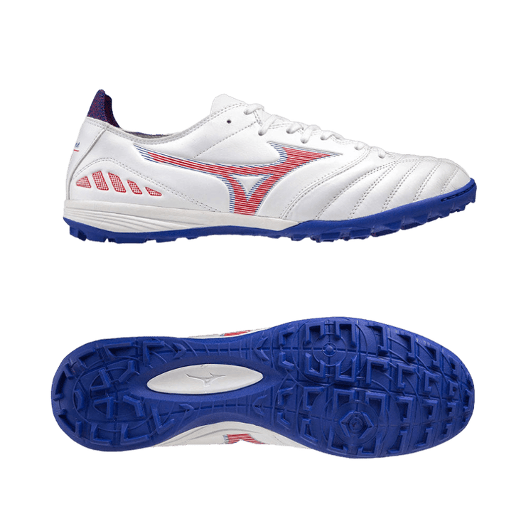 Mizuno Morelia Neo III Pro TF White Blue Red Angle 0