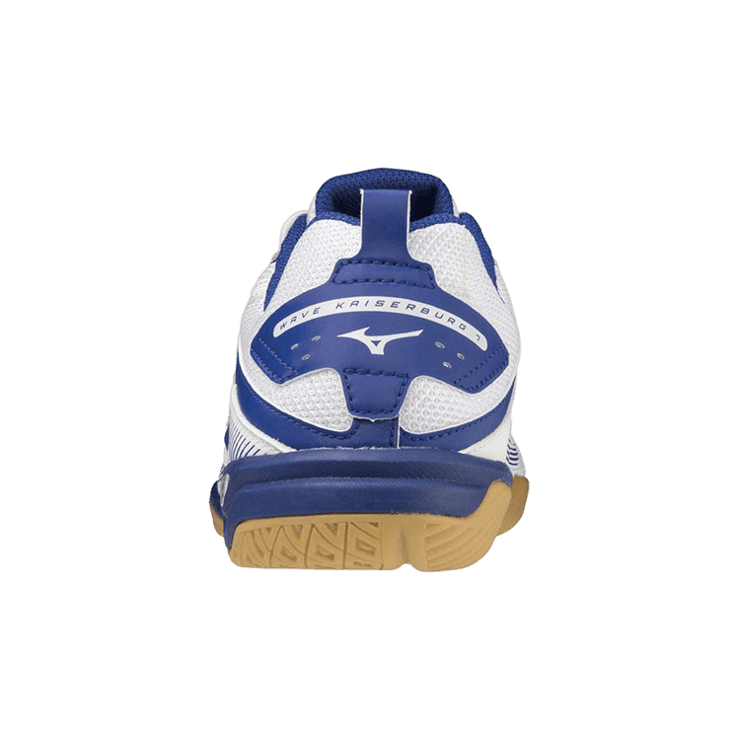 Mizuno Wave Kaiserburg 7 White Blue Angle 1