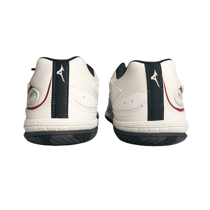 Mizuno Non-Slip Shock Absorbing Breathable Low-Top Training White Black Angle 0