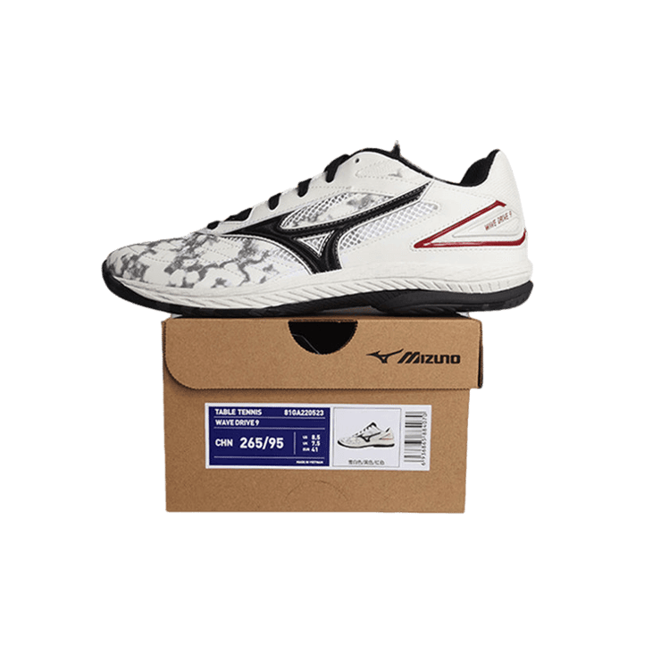 Mizuno Non-Slip Shock Absorbing Breathable Low-Top Training White Black Angle 2