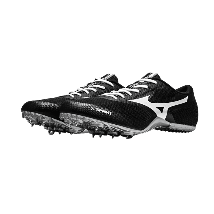 Mizuno x Sprint Soccer Black Metallic Grey Angle 0