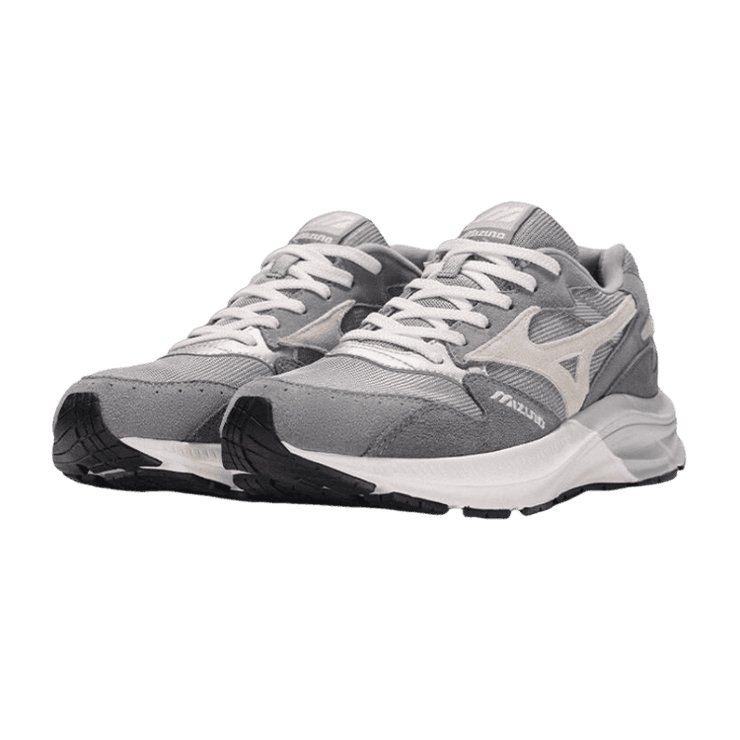 Mizuno Pi Retro Grey White Angle 1