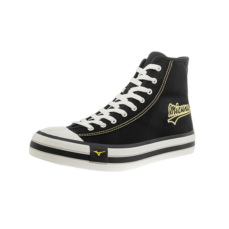 Mizuno Court S High Top Canvas Black Angle 0