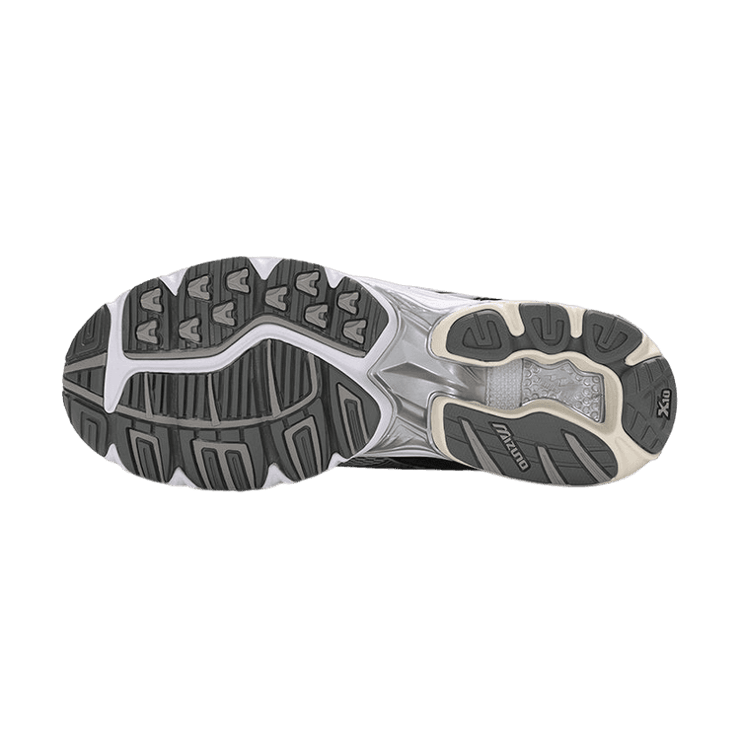 Mizuno Wave Rider 10 Flame Wave One Block Down Onyx Angle 4