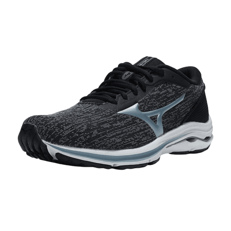 Mizuno Wave Kizuna 3 Black Silver Angle 0