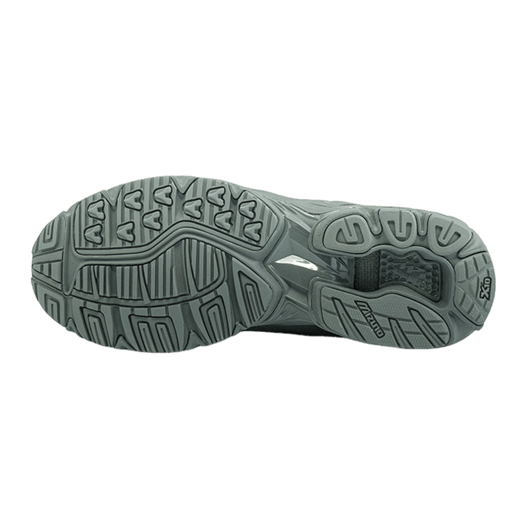 Mizuno Beams x Wave Rider 10 SlipOn Grey Silver Angle 3