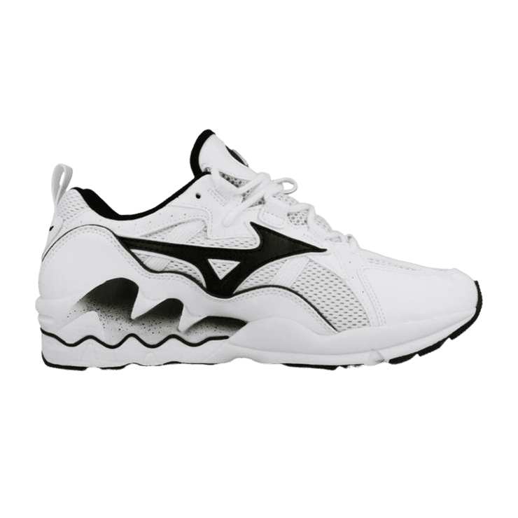 Mizuno Wave Rider 1 White Black Angle 0