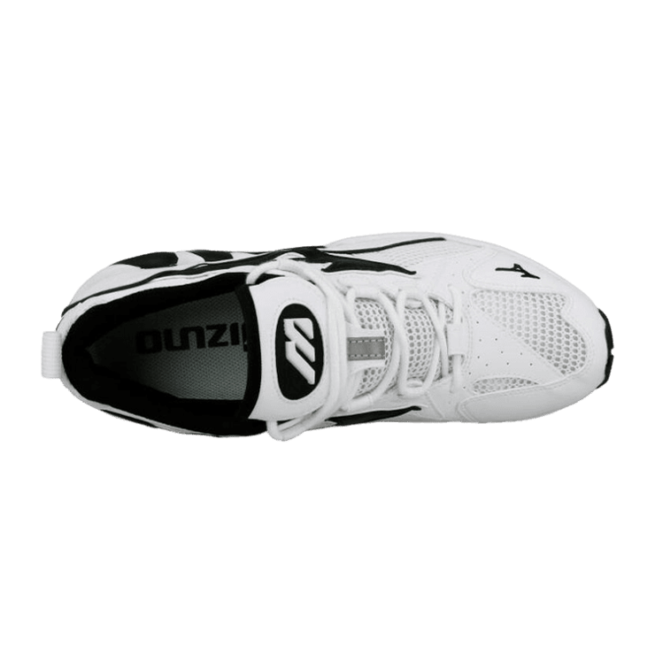 Mizuno Wave Rider 1 White Black Angle 2