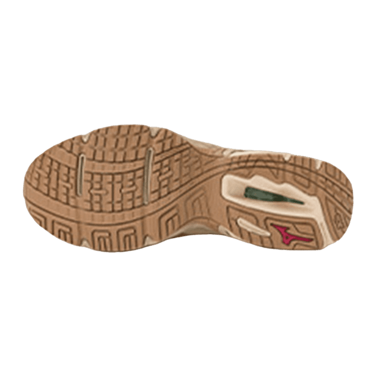 Mizuno Wave Solar Apricot Brown Angle 1