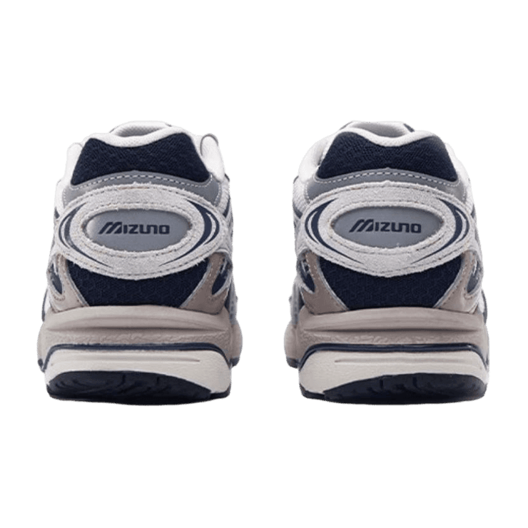 Mizuno Wave Solar V2 Beige Navy Angle 2