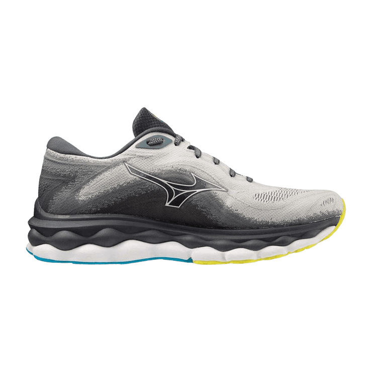 Mizuno Wave Sky 7 Grey Pearl Blue Angle 0