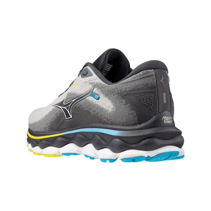 Mizuno Wave Sky 7 Grey Pearl Blue Angle 4