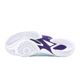 Mizuno Wave Claw Neo 2 White Purple Angle 3