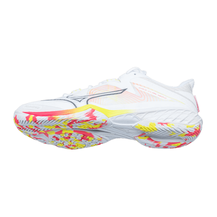 Mizuno Wave Claw Neo II White Flame Angle 2