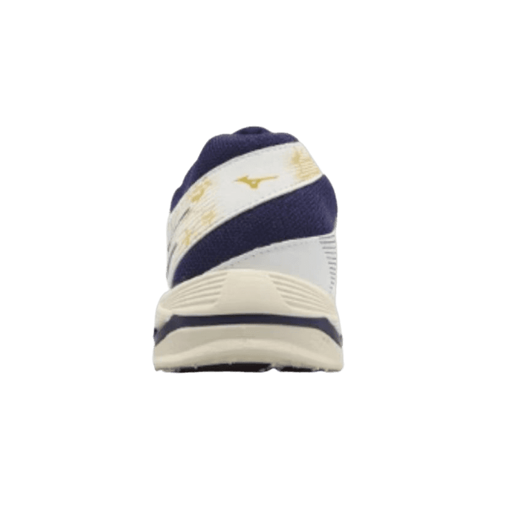 Mizuno Wave Voltage White Navy Angle 2