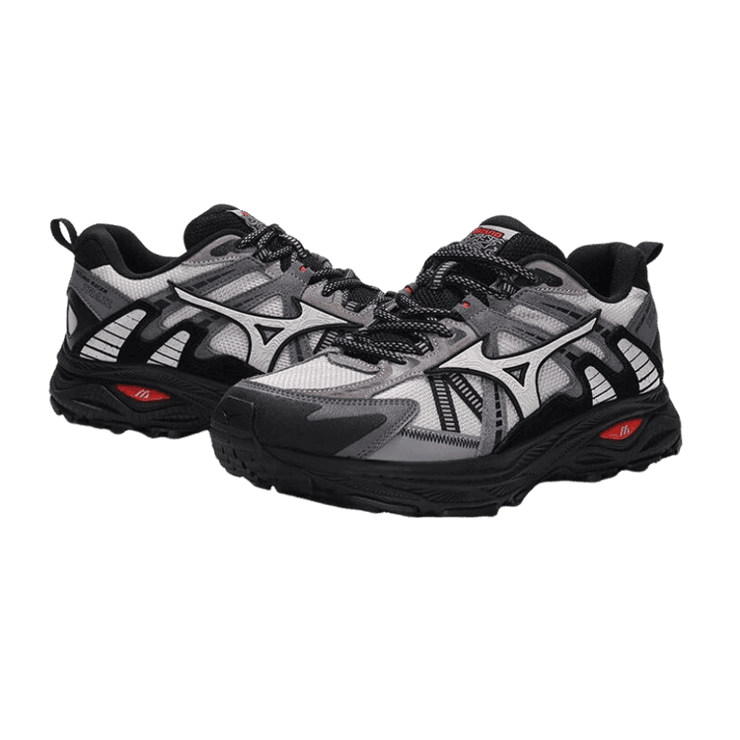 Mizuno Racer Trail Grey Black Angle 0
