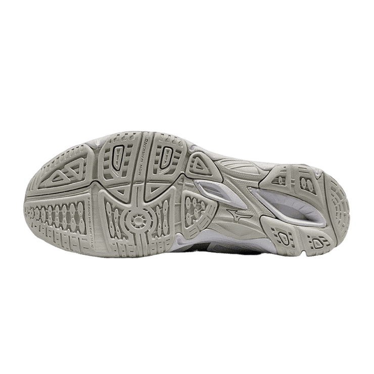 Mizuno Cyclone Speed White Silver Angle 2