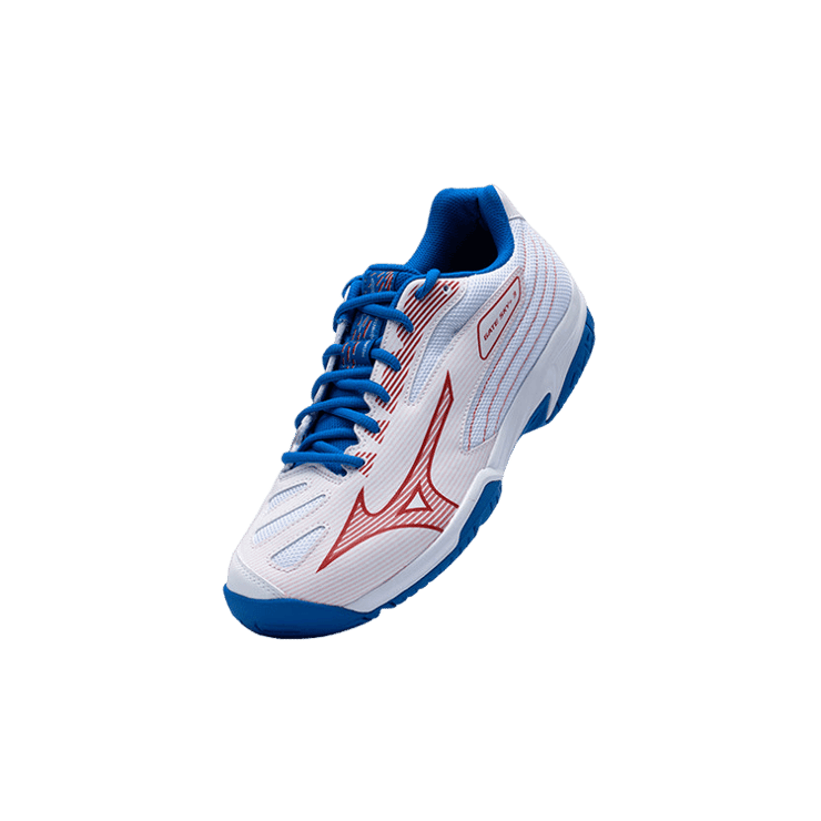Mizuno Gate Sky Plus 3 White Blue Red Angle 0