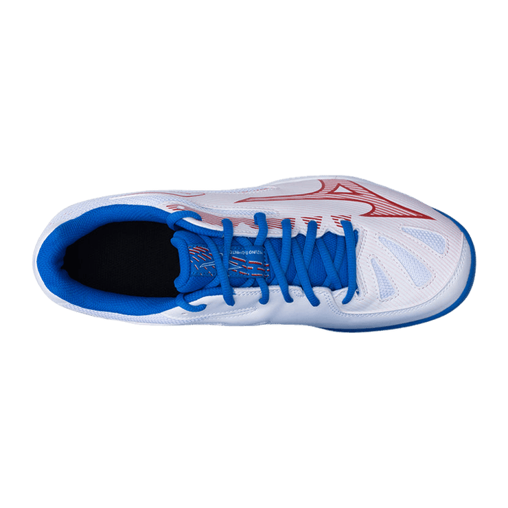 Mizuno Gate Sky Plus 3 White Blue Red Angle 2