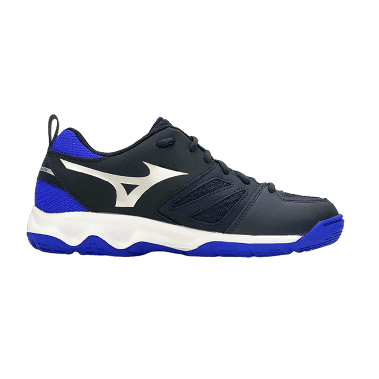 Mizuno Dynablitz Volleyball Black Blue White Angle 0