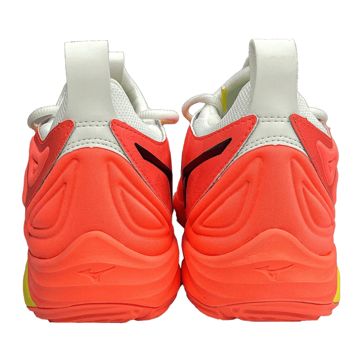 Mizuno Wave Momentum 3 Neon Orange Angle 1