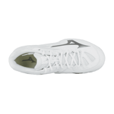 Mizuno Wave Claw II White Silver Angle 1