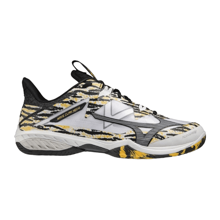 Mizuno Wave Claw Neo II White Black Yellow Angle 0
