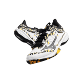 Mizuno Wave Claw Neo II White Black Yellow Angle 1