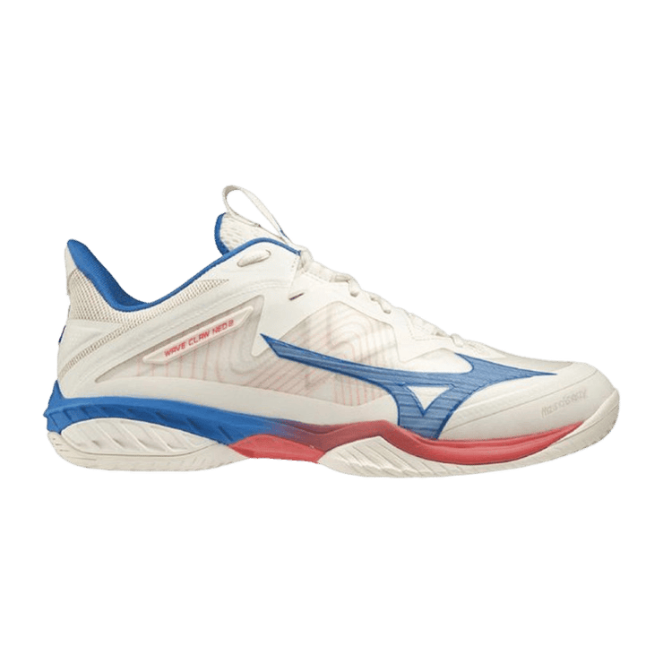 Mizuno Wave Claw Neo 2 White Blue Angle 0