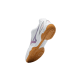 Mizuno Wave Fang Pro White Purple Angle 0