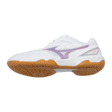 Mizuno Wave Fang Pro White Purple Angle 2