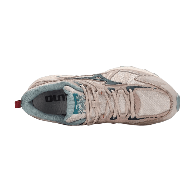 Mizuno Racer Trail Beige Teal Angle 2