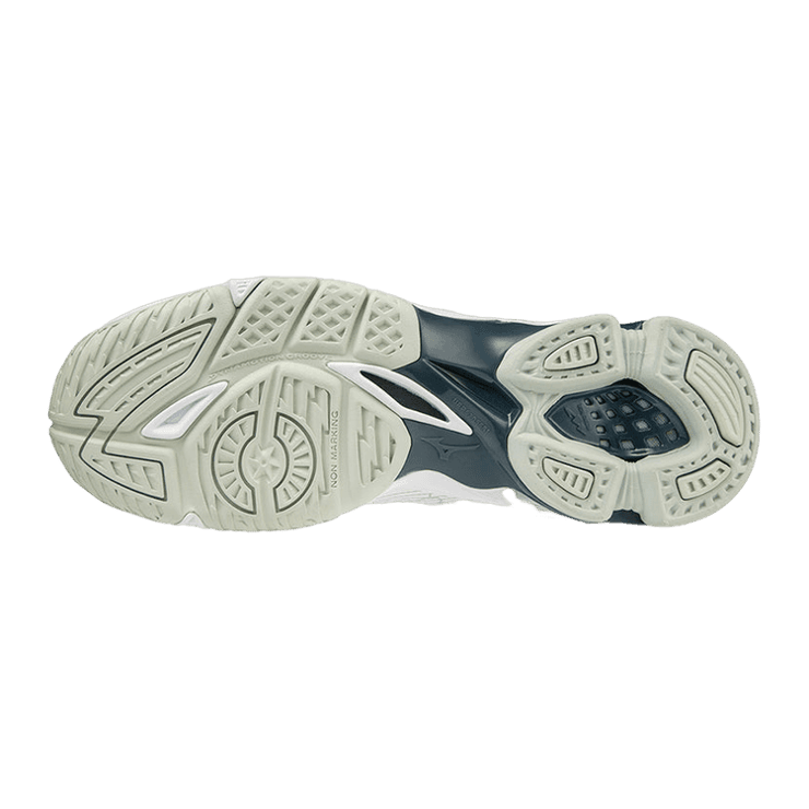 Mizuno Wave Voltage White Grey Angle 3