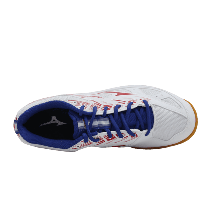 Mizuno Sky Blaster II White Red Blue Angle 0