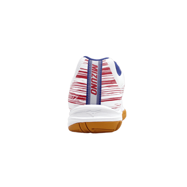 Mizuno Sky Blaster II White Red Blue Angle 1