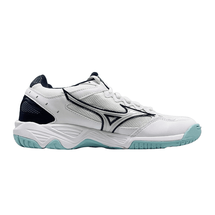 Mizuno Wave Supersonic White Grey Sky Blue Angle 0