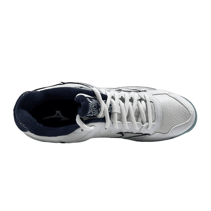 Mizuno Wave Supersonic White Grey Sky Blue Angle 1