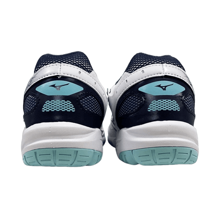 Mizuno Wave Supersonic White Grey Sky Blue Angle 2