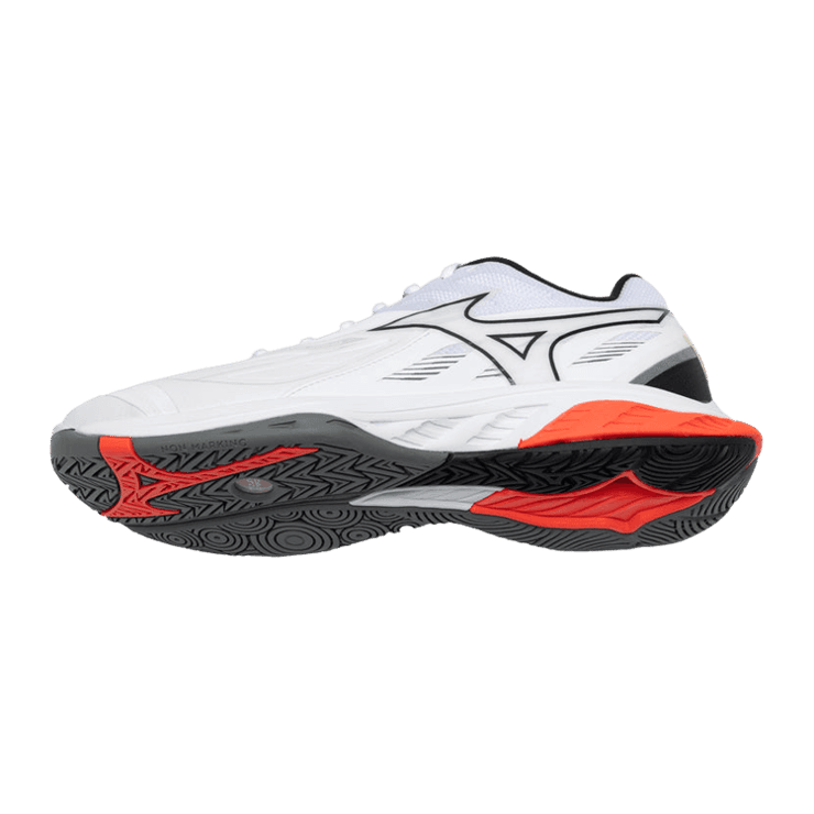 Mizuno Wave Fang 2 White Fiery Coral Angle 2