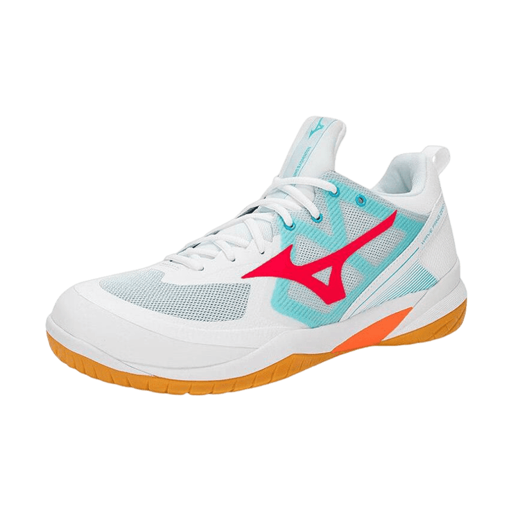 Mizuno Fang Zero II White Coral Blue Angle 0