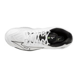 Mizuno Wave Lightning Z7 Mid Volleyball White Black Grey Angle 1