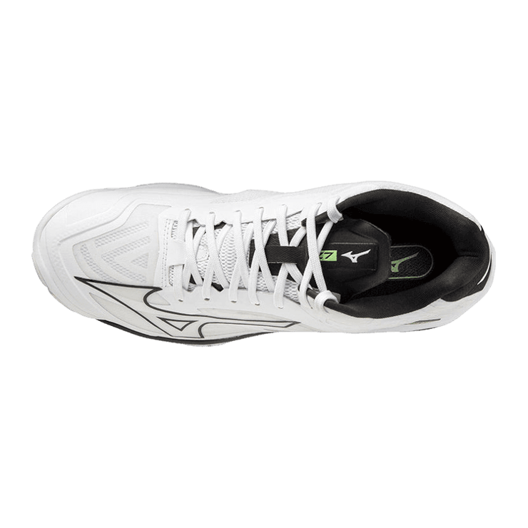 Mizuno Wave Lightning Z7 Mid Volleyball White Black Grey Angle 1