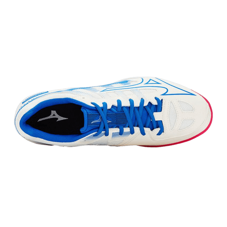 Mizuno Gate Sky Plus II White Blue Red Angle 3