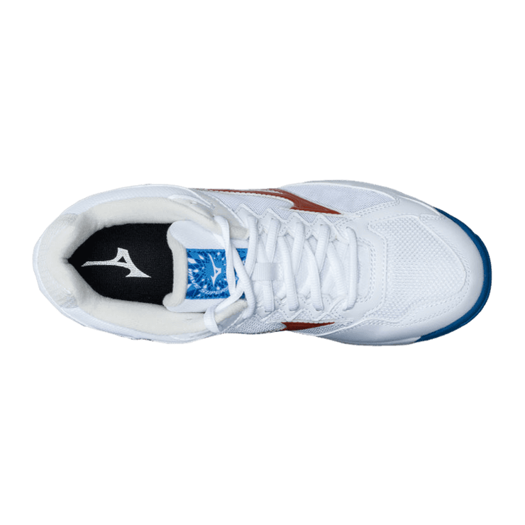 Mizuno Training Low White Blue Red Angle 1