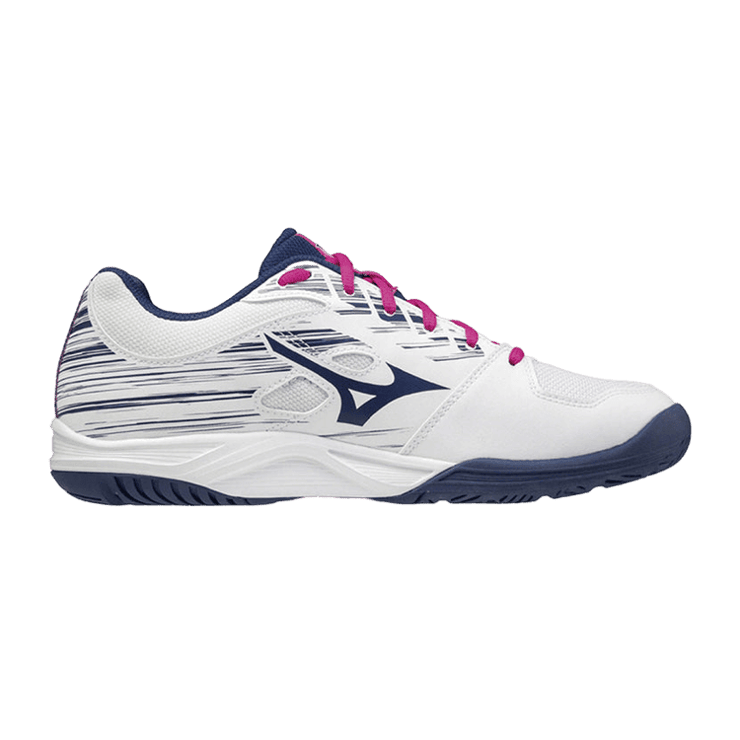 Mizuno Sky Blaster II White Pink Navy (W) Angle 0