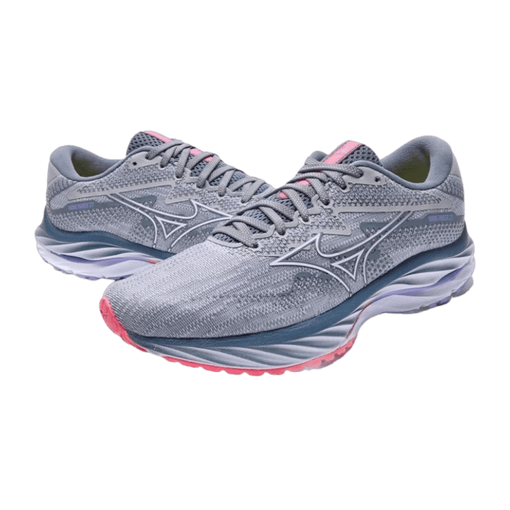 Mizuno Wave Rider 27 Ash Lilac Angle 0