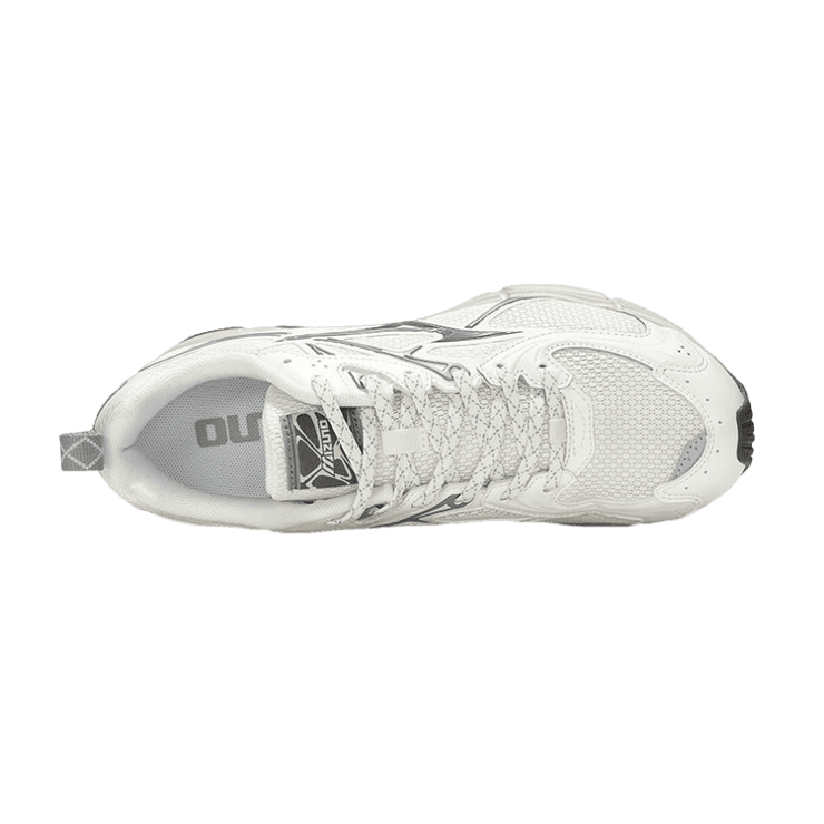 Mizuno Wave Rider 10 White Grey Angle 0