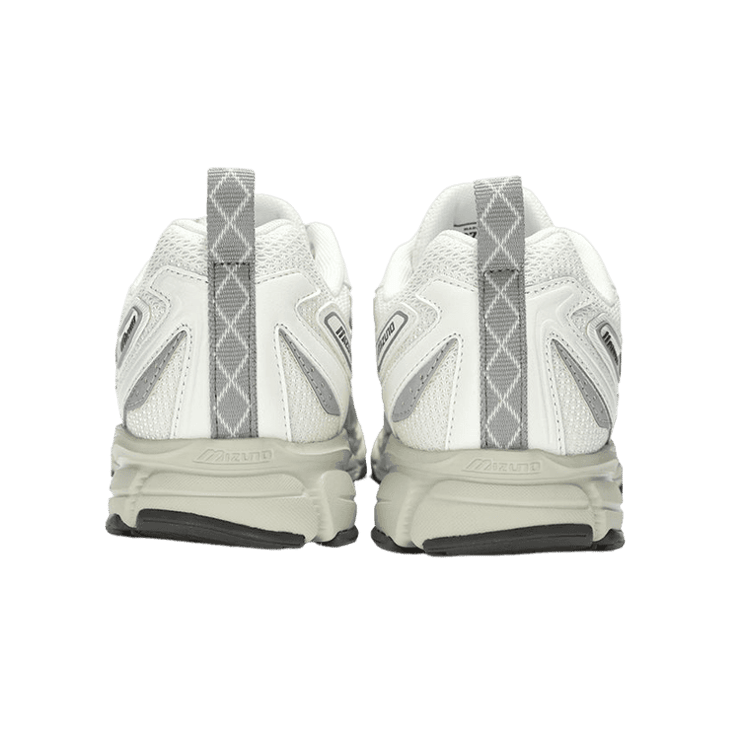 Mizuno Wave Rider 10 White Grey Angle 3