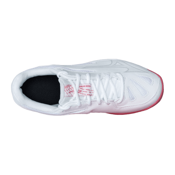 Mizuno Gate Sky Plus 3 Wide White High-Vis Pink Angle 1